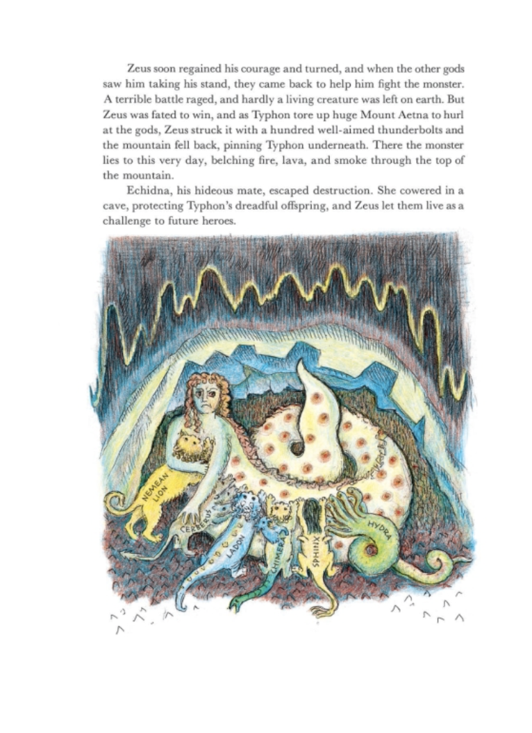 screenshot from daulaires book of greek myth